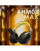 Ajazz безжични геймърски слушалки Wireless Gaming Headphones - AHM08 MAX Black, Gray, Yellow - Bluetooth , 2.4G