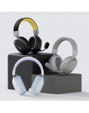 Ajazz безжични геймърски слушалки Wireless Gaming Headphones - AHM08 MAX Black, Gray, Yellow - Bluetooth , 2.4G