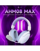 Ajazz безжични геймърски слушалки Wireless Gaming Headphones - AHM08 MAX Purple, White, Blue - Bluetooth , 2.4G