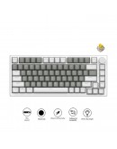 Ajazz геймърска механична клавиатура Gaming Mechanical Keyboard AK820 - Mille feuille Yellow Switches [Linear] (English US), White Gray, White Light