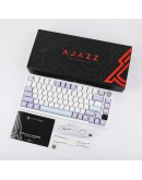 Ajazz геймърска механична клавиатура Wireless Gaming Mechanical Keyboard AK820 PRO - Flying Fish [Linear] (English US), Purple