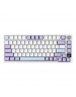 Ajazz геймърска механична клавиатура Wireless Gaming Mechanical Keyboard AK820 PRO - Flying Fish [Linear] (English US), Purple