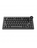 Ajazz геймърска механична клавиатура Wireless Gaming Mechanical Keyboard AK820 V2 PRO - White peach Switch [Linear] (English US), Black