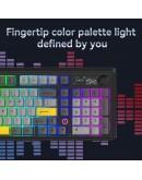 Ajazz геймърска механична клавиатура Wireless Gaming Mechanical Keyboard AK980 V2 - Gift Switch [Linear] (English US), Black, Gray