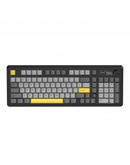 Ajazz геймърска механична клавиатура Wireless Gaming Mechanical Keyboard AK980 V2 - Gift Switch [Linear] (English US), Black, Gray