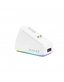 Ajazz професионална геймърска мишка AJ139P V3 MC - Wireless Gaming Mouse - 1K, Magnetic Charging Dock, White