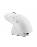 Ajazz професионална геймърска мишка AJ139P V3 MC - Wireless Gaming Mouse - 1K, Magnetic Charging Dock, White