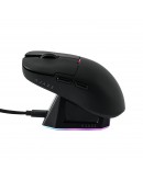 Ajazz професионална геймърска мишка AJ159P MC - Wireless Gaming Mouse - 1K, Magnetic Charging Dock, Black