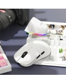 Ajazz професионална геймърска мишка AJ159P MC - Wireless Gaming Mouse - 1K, Magnetic Charging Dock, White