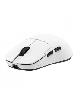 Ajazz професионална геймърска мишка AJ159P MC - Wireless Gaming Mouse - 1K, Magnetic Charging Dock, White