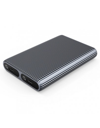 Orico външна кутия за диск Storage - Case - M.2 NVMe Dual-Bay - USB-C 10Gbps, Aluminium - AM2C3-2N-GY