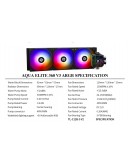 Thermalright водно охлаждане Water Cooling Aqua Elite 360 Black A-RGB V3 - LGA1851/LGA1700/AM5