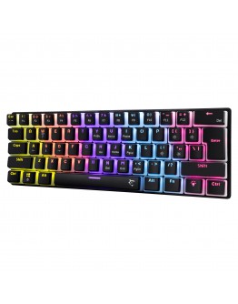 White Shark геймърска механична клавиатура Gaming Mechanical Keyboard SHINOBI 2 - Blue Switches (English US), Black