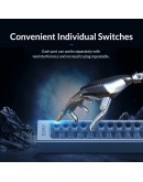 Orico хъб USB3.0 HUB 7 port with Power Adapter, On/Off buttons, Aluminium - AT2U3-7AB-EU-GY