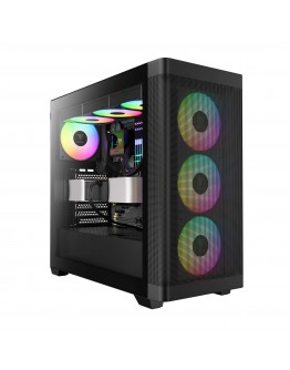 Gamdias кутия Case E-ATX - ATHENA M3 Black - USB-C, 4 x 120 mm A-RGB, Mesh, Tempered Glass