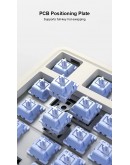 Aula геймърска механична клавиатура Wireless Gaming Mechanical Keyboard AU75 - Bloomfield Switch [Linear] (English US), Beige