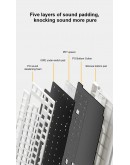 Aula геймърска механична клавиатура Wireless Gaming Mechanical Keyboard AU75 - Bloomfield Switch [Linear] (English US), Beige