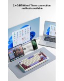 Aula геймърска механична клавиатура Wireless Gaming Mechanical Keyboard AU75 - Bloomfield Switch [Linear] (English US), Beige