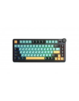 Aula геймърска механична клавиатура Wireless Gaming Mechanical Keyboard AU75 - Bloomfield Switch [Linear] (English US), Turmeric yellow