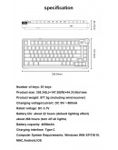 Aula геймърска механична клавиатура Wireless Gaming Mechanical Keyboard AU75 - Bloomfield Switch [Linear] (English US), Turmeric yellow