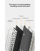 Aula геймърска механична клавиатура Wireless Gaming Mechanical Keyboard AU75 - Bloomfield Switch [Linear] (English US), Turmeric yellow