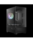 Gamdias кутия Case mATX - AURA GC9M Elite - 3 x 120 mm A-RGB, USB-C, Tempered Glass