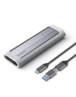 Orico външна кутия за диск Storage - Case - M.2 NVMe M-key 10 Gbps, Silicone Protective Case, USB-C/A - AXM2-G2-V1-GY