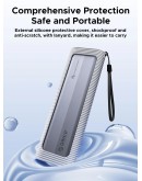 Orico външна кутия за диск Storage - Case - M.2 NVMe/SATA M/B key - USB3.1 Type-C/A, Silicone Protective Case, 10Gbps - AXM2S-G2-V1-GY-BP