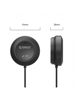 Orico блутут за кола за разговори и музика Car Bluetooth 4.1 audio receiver USB, 3.5mm jack - BCR02-BK