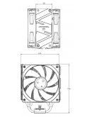 Thermalright охладител CPU Cooler Burst Assassin 120 EVO Dark - LGA1851/LGA1700/AM5