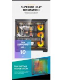 Darkflash кутия Case EATX - C280 Black - 7 ARGB fans
