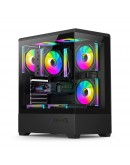 Aigo кутия Case ATX - C365 Black - 3 x 120 mm A-RGB fans included