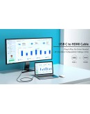 Vention кабел Cable Type-C to HDMI - 1.5m 4K Black - CGUBG