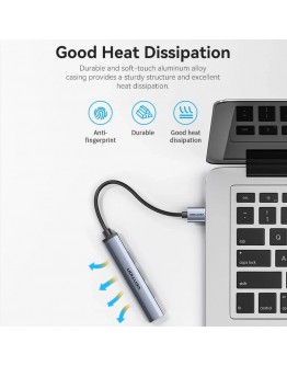 Vention хъб USB3.0 HUB 4 port Aluminium - CKOHB