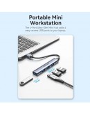 Vention хъб USB3.0 HUB 4 port Aluminium - CKOHB