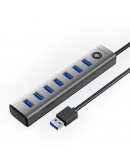 Orico хъб USB3.0 HUB 7 port Black - CL7U-U3-10-GY-BP