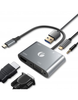 VCom докинг станция Docking Station Type-C Power Distribution 3.0 100W - HDMI, Type-C x 1, USB3.0 - CU4511
