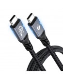 VCom кабел Cable Thunderbolt 5 / USB4 - USB-C 80Gbps PD240W 0.6m Black - CU584M-0.6m