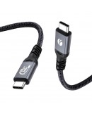 VCom кабел Cable Thunderbolt 5 / USB4 - USB-C 80Gbps PD240W 0.6m Black - CU584M-0.6m