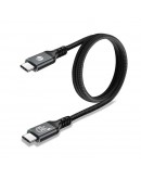 VCom кабел Cable Thunderbolt 5 / USB4 - USB-C 80Gbps PD240W 1m Black - CU584M-1m