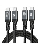 VCom кабел Cable Thunderbolt 5 / USB4 - USB-C 80Gbps PD240W 1m Black - CU584M-1m