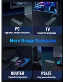 VCom външна кутия за диск Storage Case - M.2 NVMe M/B key - 10Gbps USB3.1 Type-C/A - CU850N