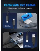 VCom външна кутия за диск Storage Case - M.2 NVMe M/B key - 10Gbps USB3.1 Type-C/A - CU850N