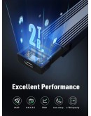 VCom външна кутия за диск Storage Case - M.2 NVMe M/B key - 10Gbps USB3.1 Type-C/A - CU850N