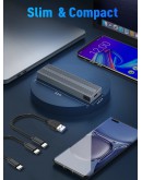 VCom външна кутия за диск Storage Case - M.2 NVMe/SATA/NGFF M/B key - 10Gbps USB3.1 Type-C/A - CU850SN
