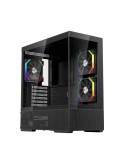 1stPlayer Кутия Case ATX - Crystal Vision CV7 Black - 5 x 120 mm included