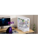 1stPlayer Кутия Case ATX - Crystal Vision CV7 Black - 5 x 120 mm included