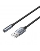 Vention външна звукова карта USB Sound card 1-Port 0.25M Gray - CVFHC