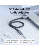 Vention външна звукова карта USB Sound card 1-Port 0.25M Gray - CVFHC
