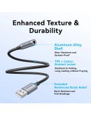 Vention външна звукова карта USB Sound card 1-Port 0.25M Gray - CVFHC